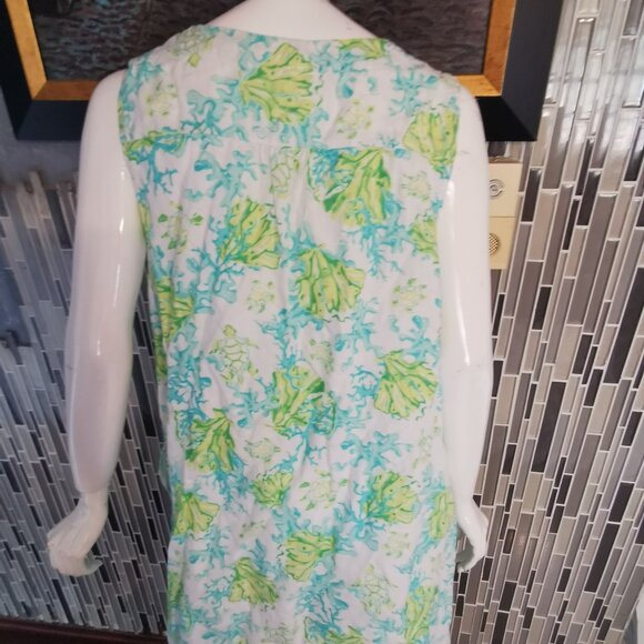 J Jill Love Linen Dress Floral Sleeveless Shift Pockets Colorful  Size L 0193 - Picture 2 of 5